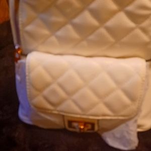 White  Tote Bag / Backpack Brand new  made by Le Miel